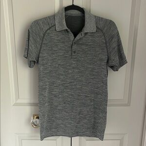 Men’s lululemon Gray metal vent tech Polo Shirt